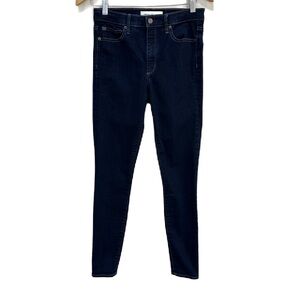 GAP True Skinny Super High Rise Dark Wash Stretch Jeans Women’s‎ Sz 28L Long